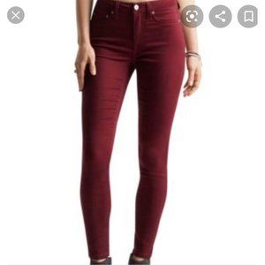 Aeropostale Burgundy High Waist Jeggings